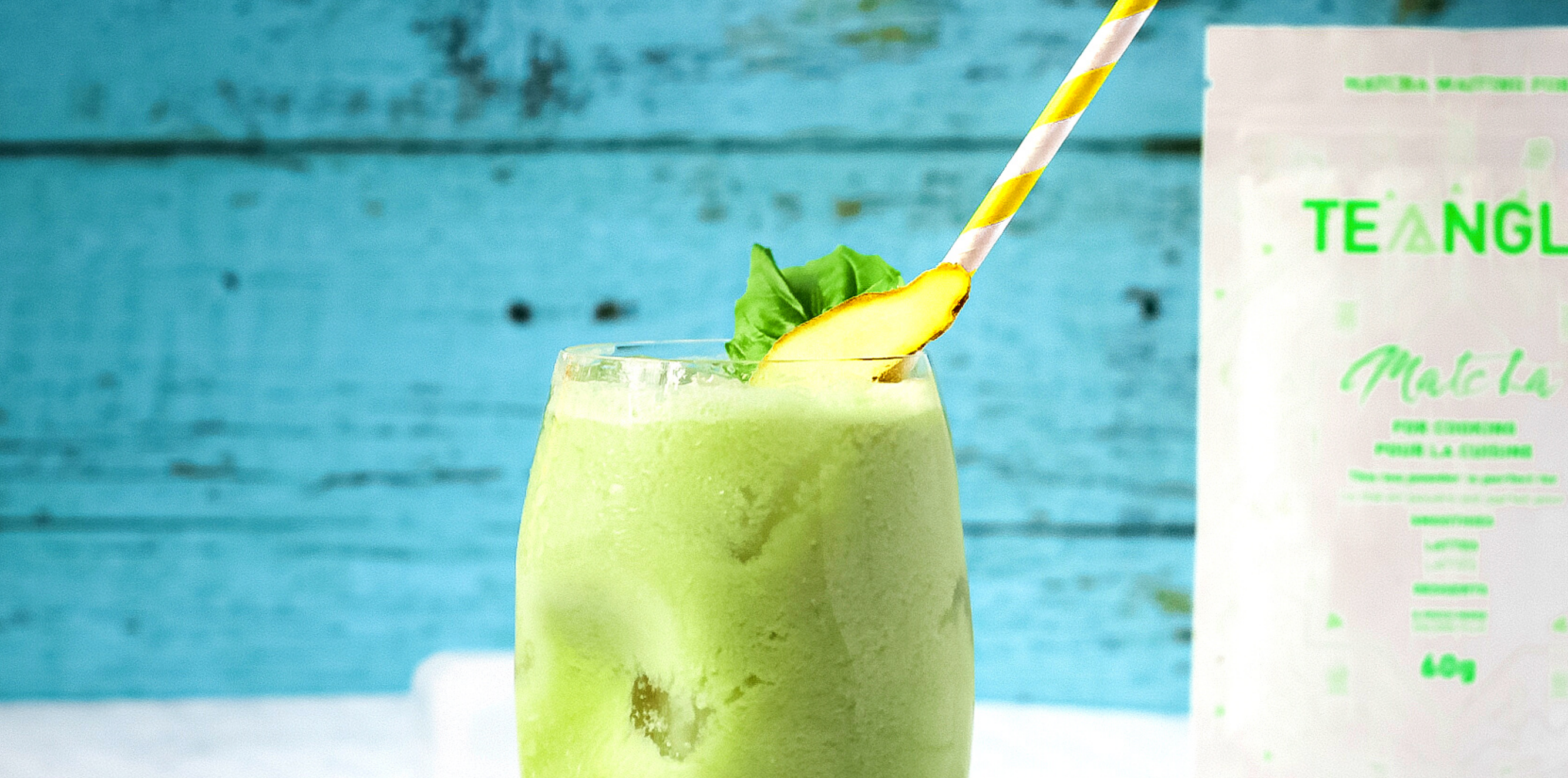Iced Pineapple Matcha Latte