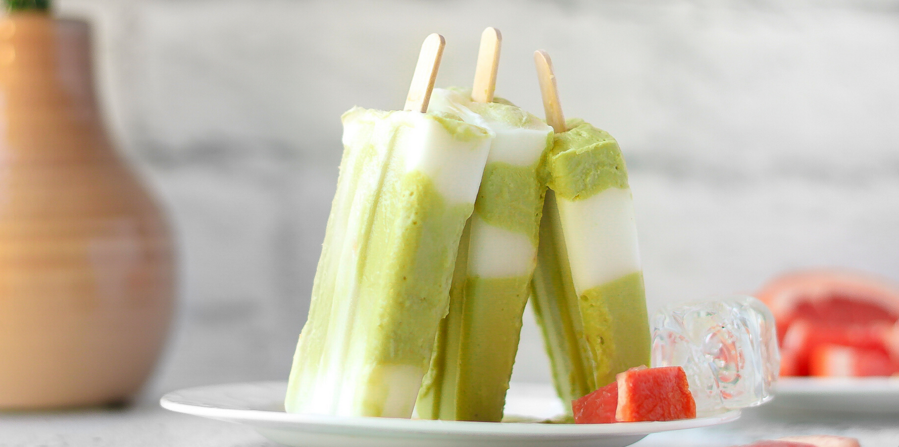 Matcha Collagen Popsicles