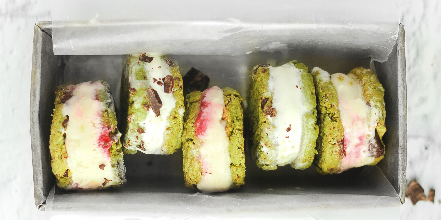 Matcha Ice Cream Sandwich