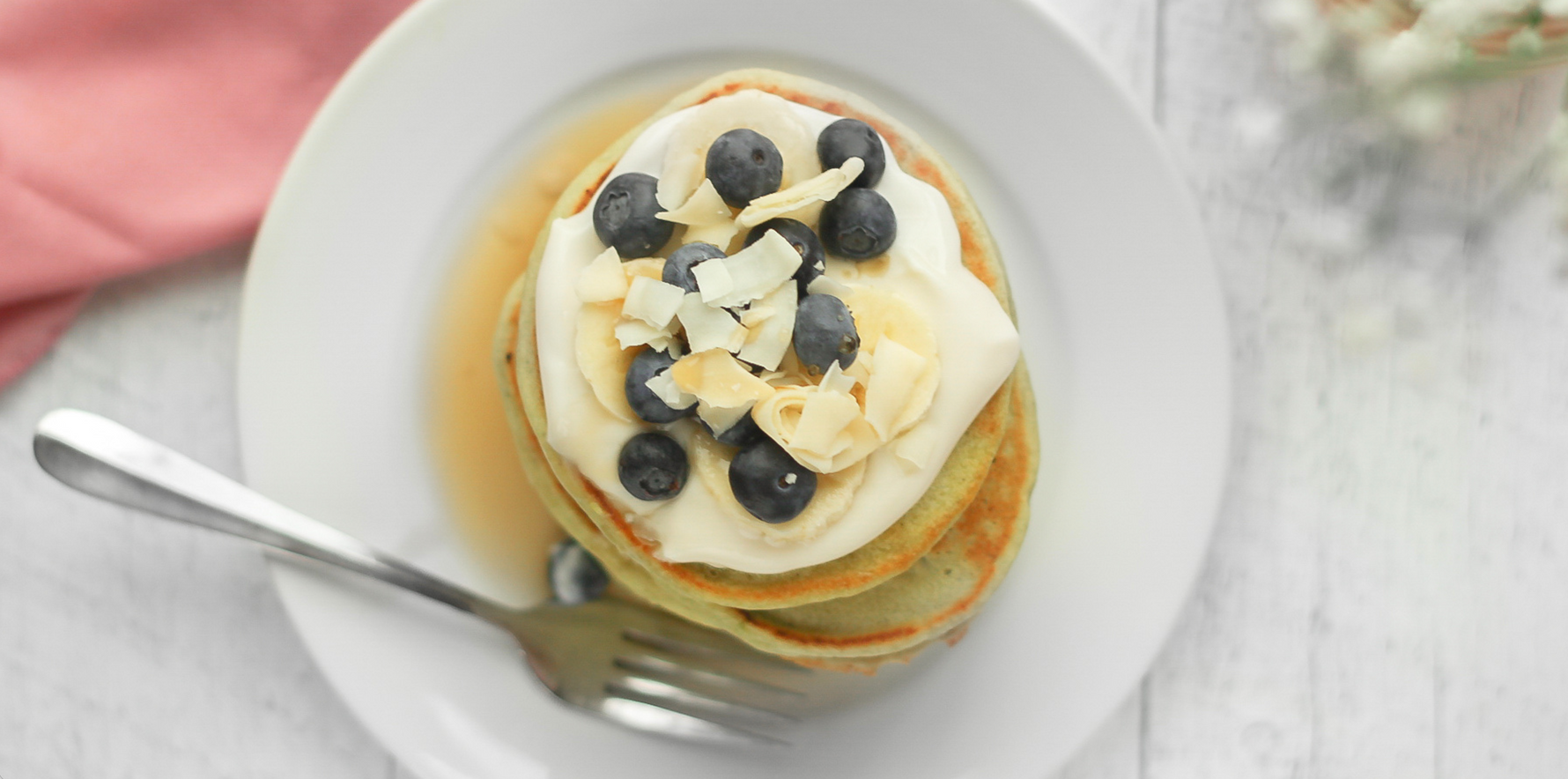 Matcha Protein Pancakes
