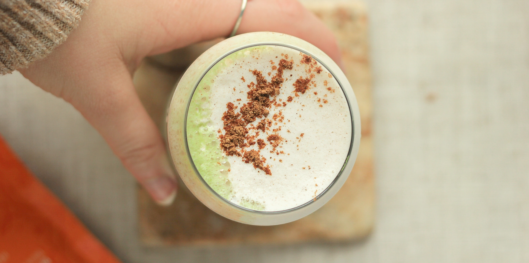 Creamy Pumpkin Matcha Chai Latte