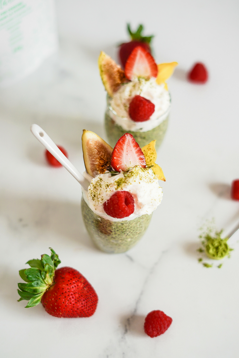 Matcha Chia Pudding Recipe - Teangle