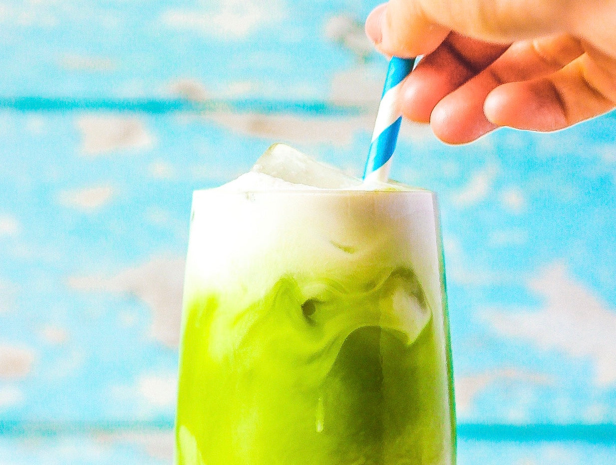Matcha latte chaud