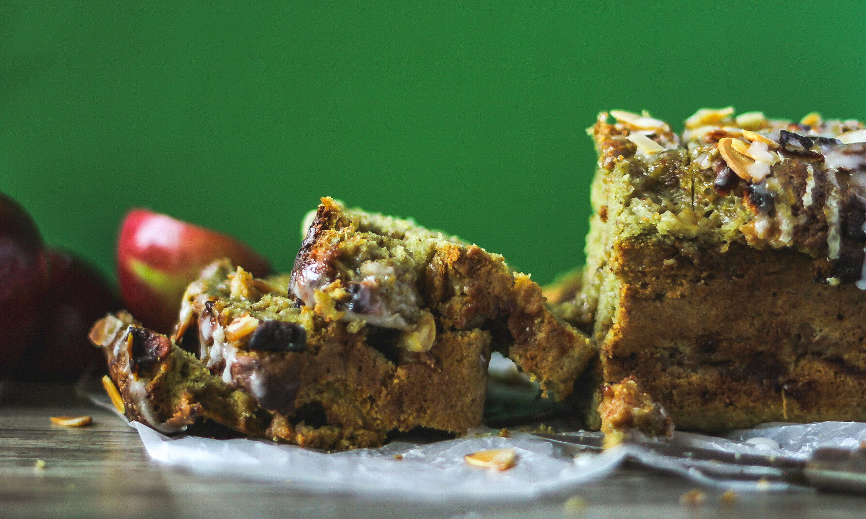 Matcha & Apple Bread