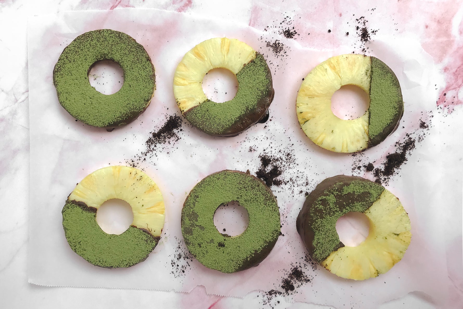 Chocolate & Matcha Dipped Fruits