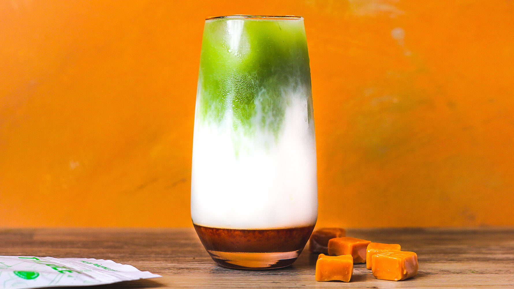 Salted Caramel Matcha Latte