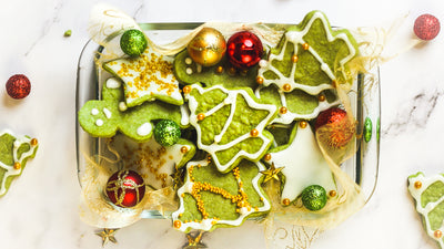Matcha Christmas Cookies