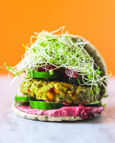 How to Make a Vegan Matcha Burger