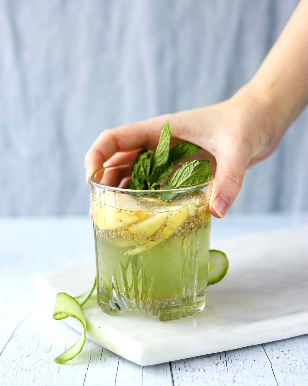 Matcha Chia Detox Water