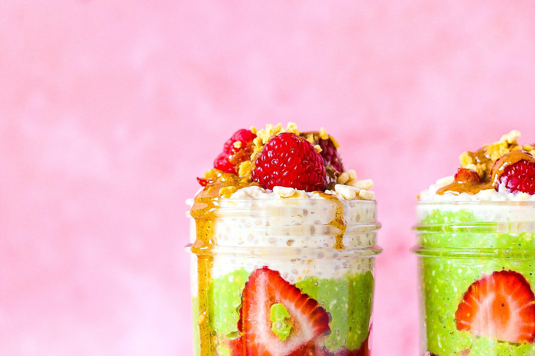 Overnight oats au matcha 