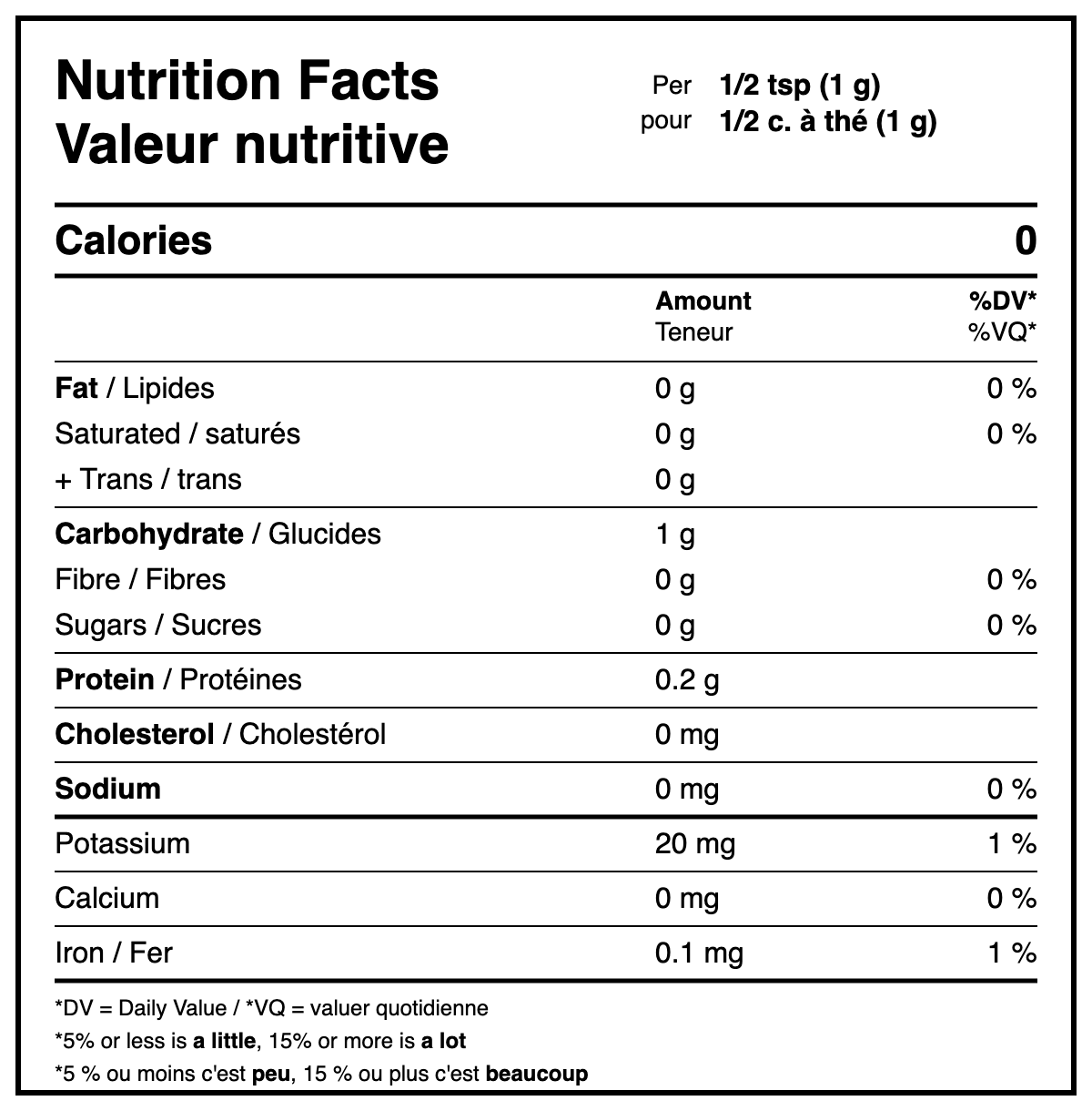 Nutritional Facts